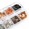 Shell Stone Metallic Pearl Nail Sequins Manicure Accessory 3D Nail Art Decorations Nail Stickers