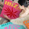 Miami Beach Ibiza Capri Bondi Mykonos Estética Decorativa para Quarto Capa de Almofada Decoração de Casa Quarto Cama Sofá Capa de Almofada para Sofá