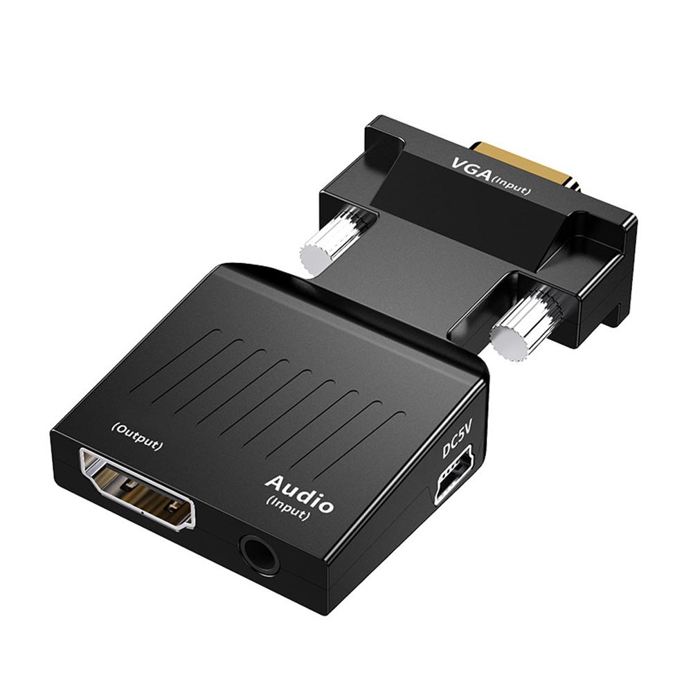 VGA zu High Definition Multimedia Interface Konverter Audio-Adapter mit Audiokabel für PC Laptop