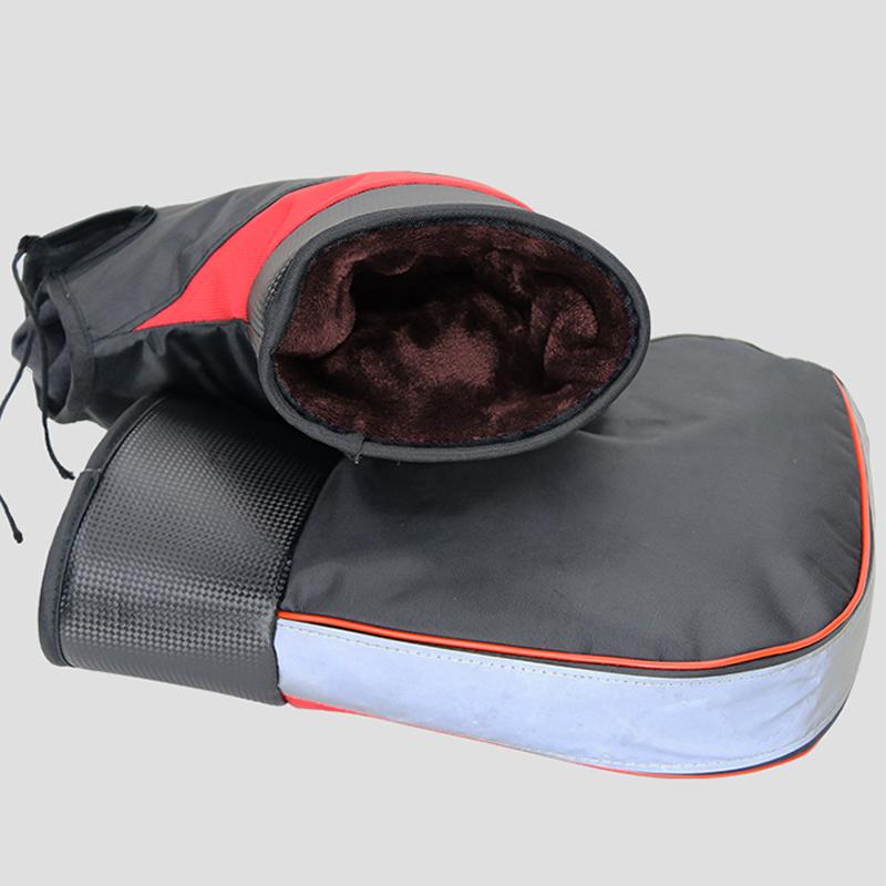 Motorcycle Protective Handlebar Set Luxury Stitching Winter Battery Car Windproof And Velvet Thickened Handlebar Set Waterproof