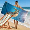 Sea Turtle Underwater Design Beach Towel Beach towel quick-drying for travel outdoor sports jogging beach and swimming