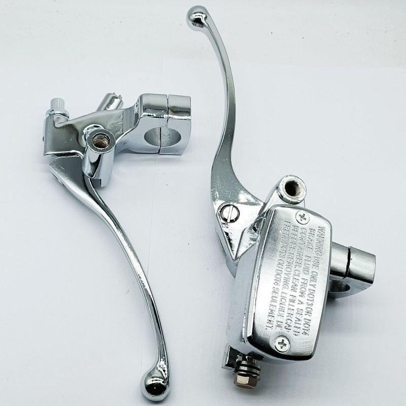 Hydraulic Brake Clutch Lever Master Cylinder for 25MM Electroplating Suitable for Honda CB400SF/Yamaha/Suzuki Left Clutch Handle