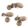Dinosaur Figurine Set of 3 Half-hatched Dinosaur Eggs with Base