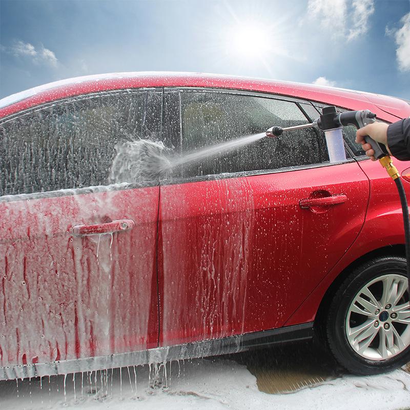 T8 Multicolor Rubber-Coated High-Pressure Foam Lance Car Wash Water Gun