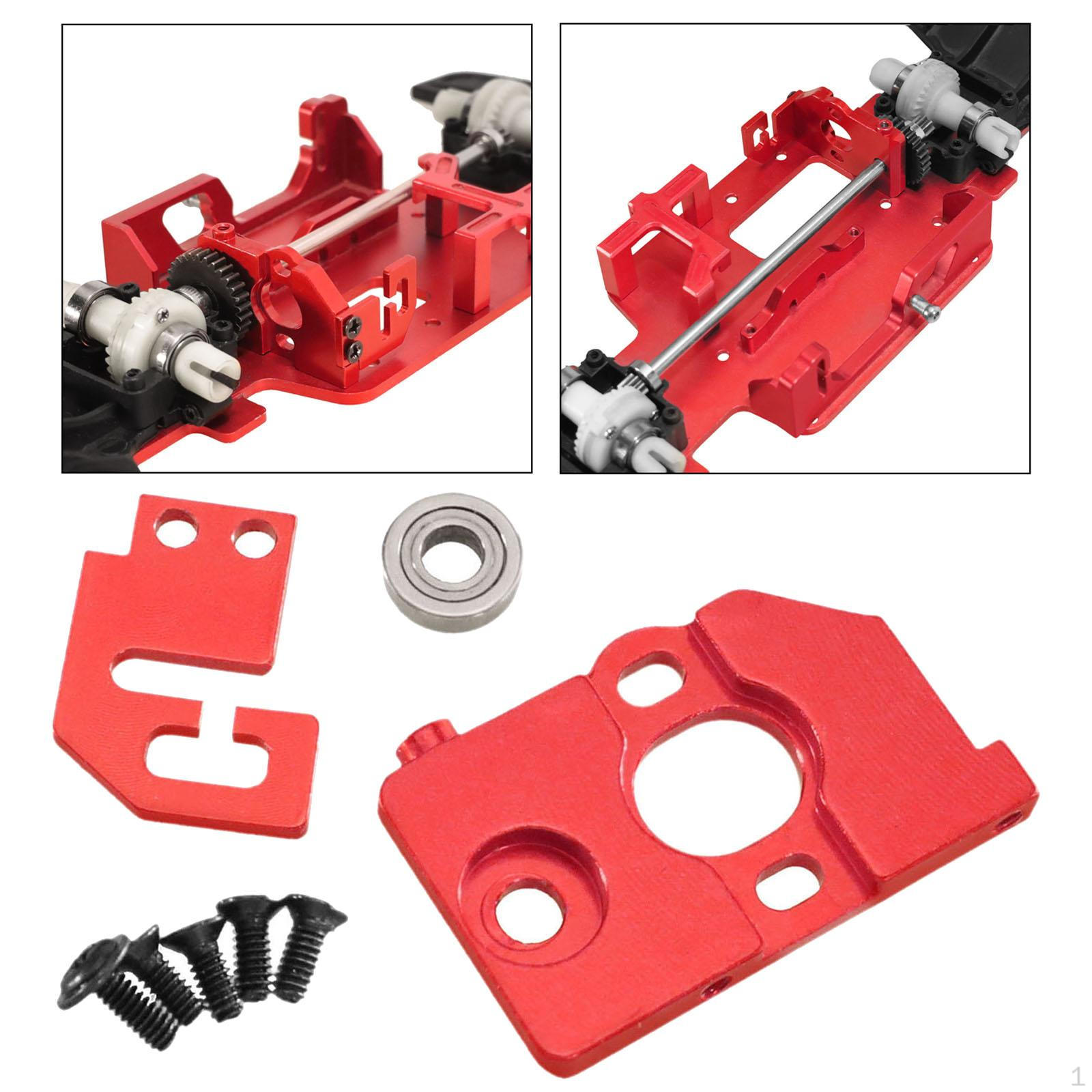 

1/28 RC Car Motor Mount Practical Long-term Use Easy to Replace Metal Parts Seat Holder for 284131, червоний