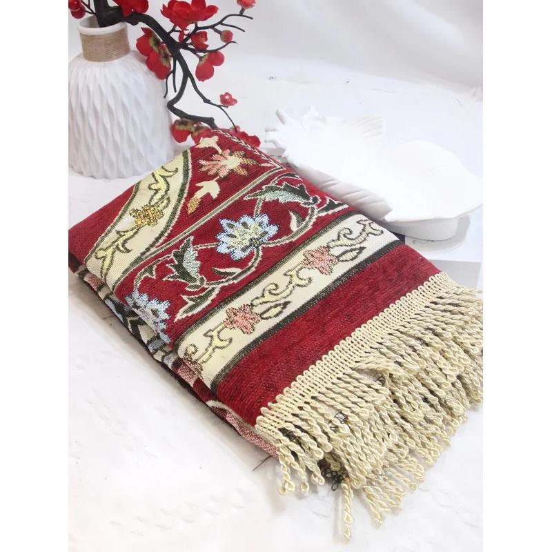 VIKAMA Islamic Prayer Mat, Muslim Prayer Rug With Qibla Compass, Suitable For Prayer, Ramadan, Travel, Home, And Mosque Use.
