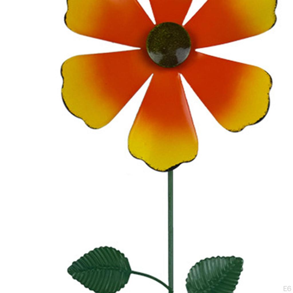 Decorative Garden Stake Pinwheels Art Spring Decoration for Patio Planter