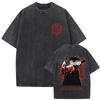 Washed Vintage Anime Hellsing Abraham Van Helsing Vampire Alucard Double Sided Print T-shirts  90s Ga Oversized462