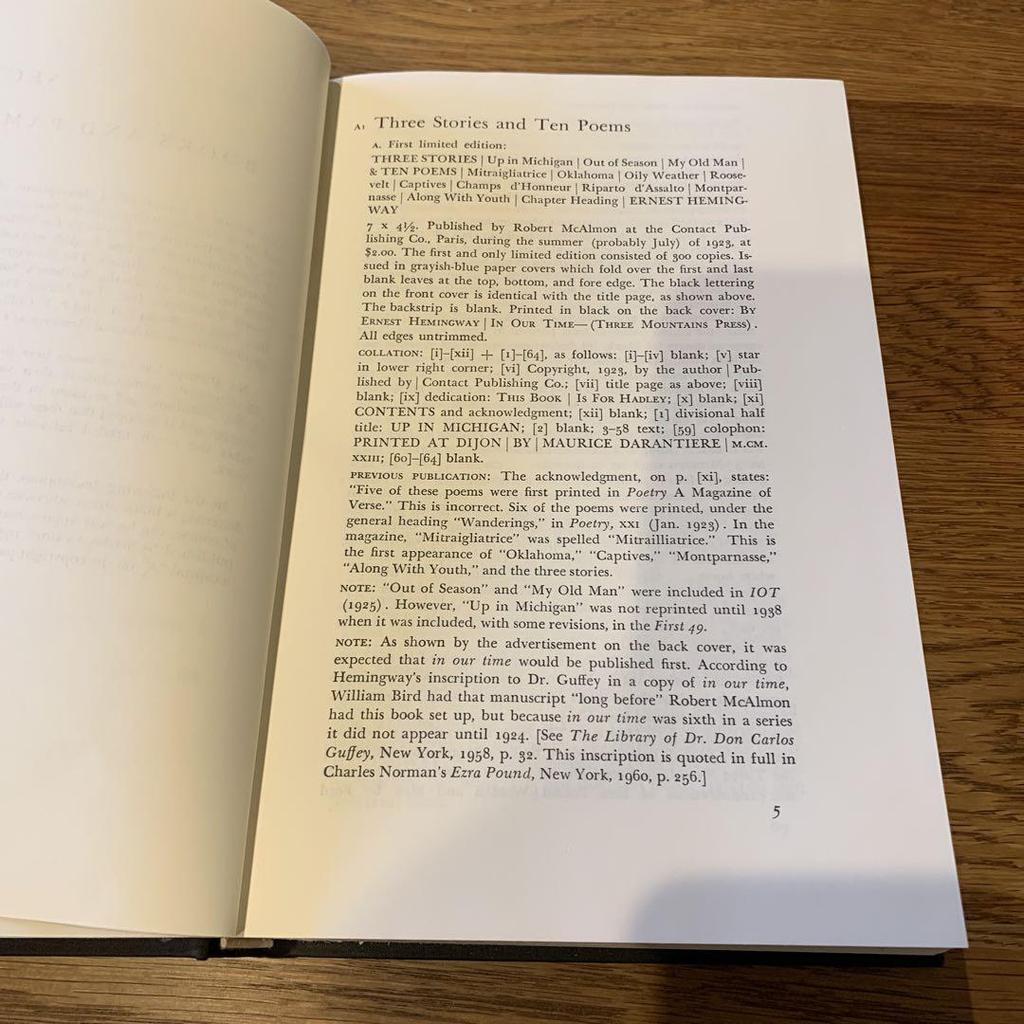 [USED] Hemingway: A Comprehensive Bibliography