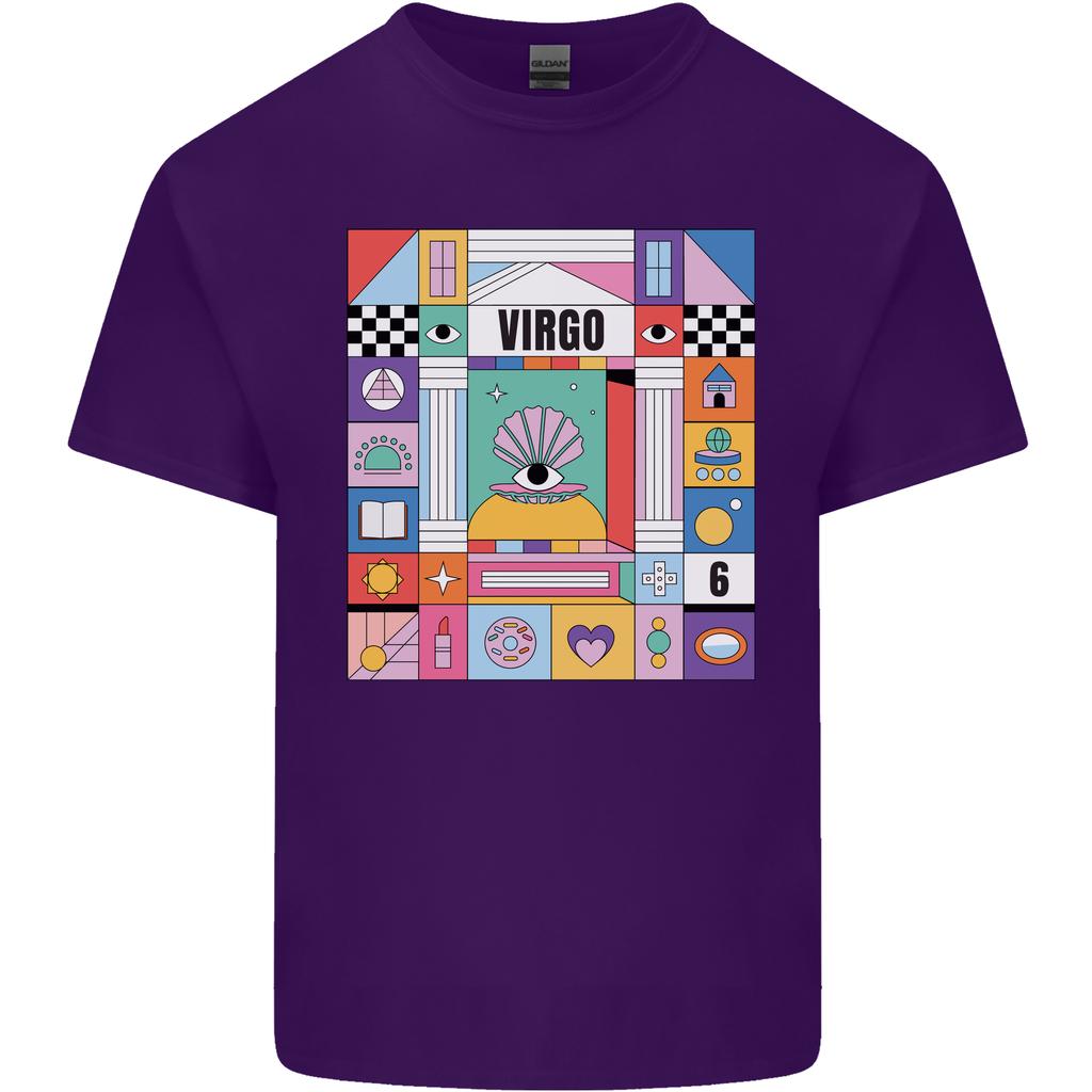 A Vibrant Virgo Star Sign Zodiac Unisexs Light Cotton TShirt