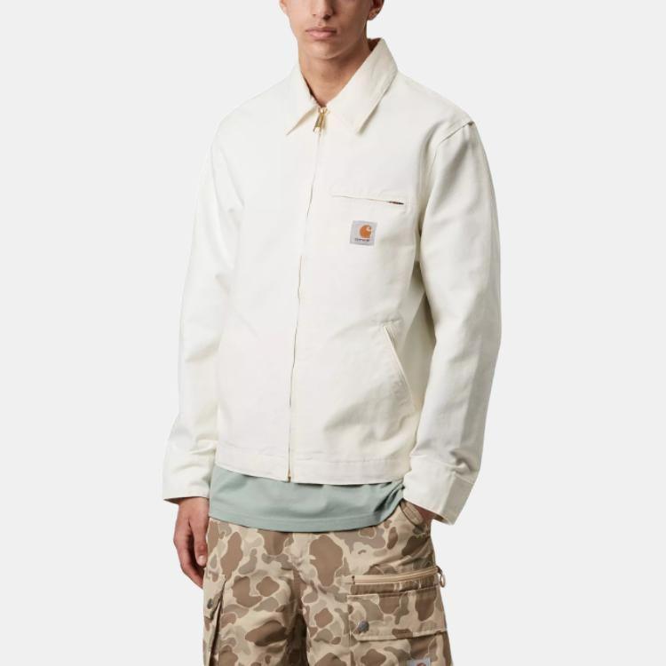 Carhartt WIP SS25 Detroit Jacket Classic Zipper Closure Square Label Long Sleeve Detroit Jacket Unisex Jacket I033112-0DJ-02