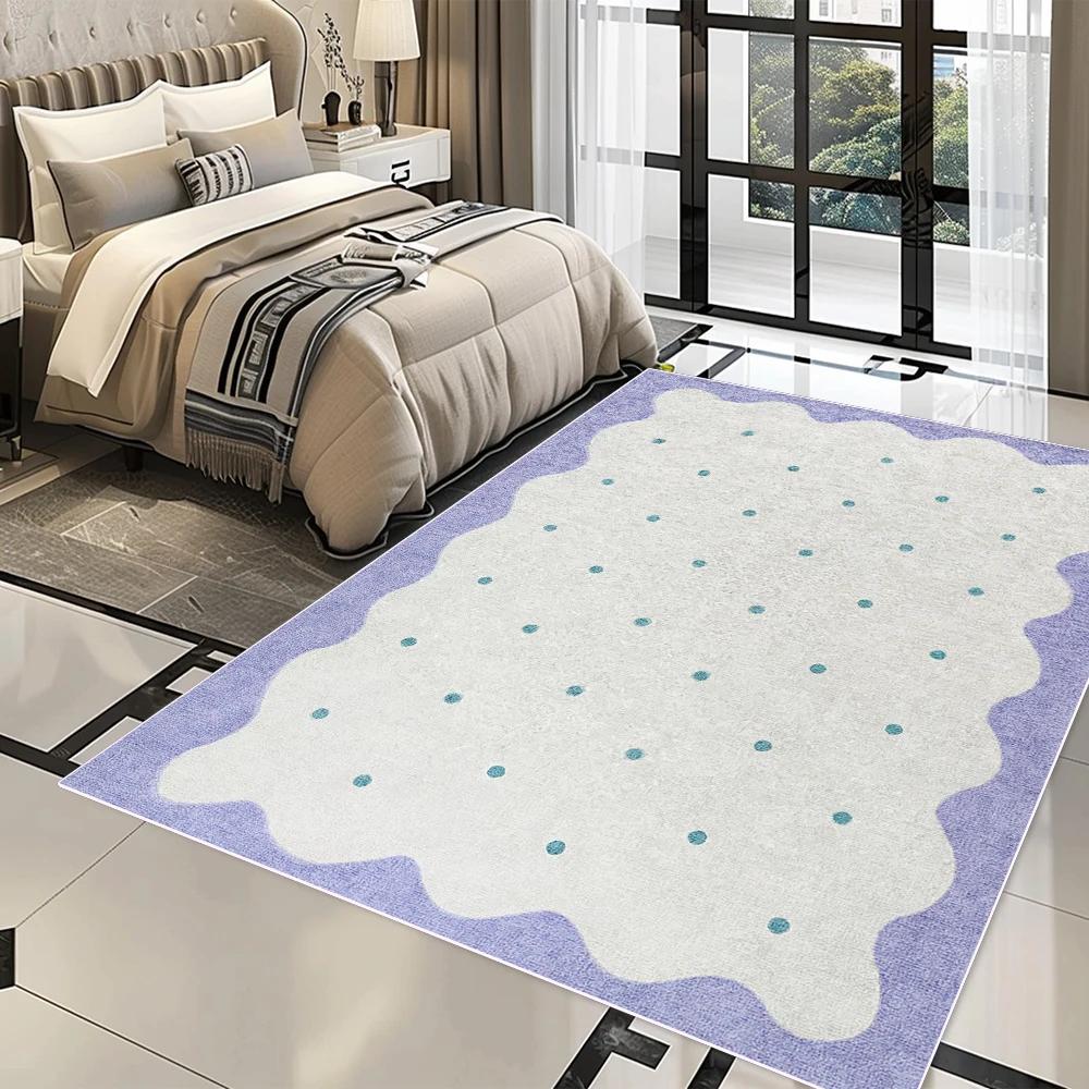 Geometisch Beige Vloerkleed: Zacht Antislip voor Woonkamer Hal Balkon Decor 80x120cm(31x46in)