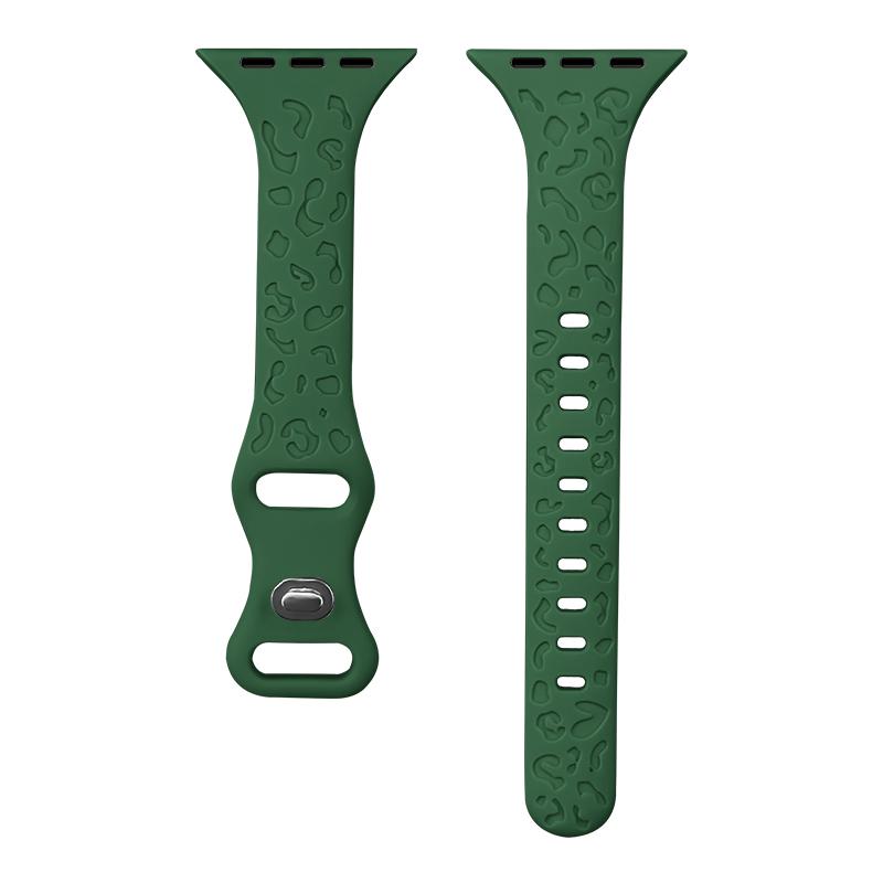Engraved Strap For Apple Watch Bands 40mm 44mm 41mm 45mm 46 49mm Slim Silicone Bracelet Iwatch Series 9 8 7 3 Ultra 2 Se 10 Band