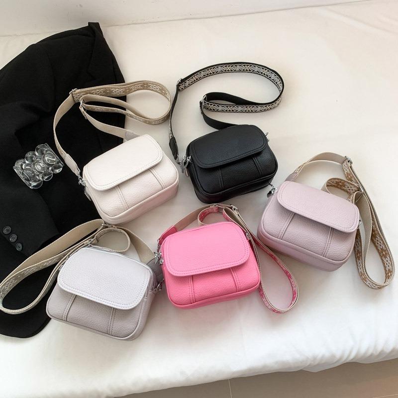 New simple women's multi-layer small square bag student mobile phone versatile shoulder messenger bag