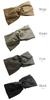 VINGTAINE Simple Hair Adult Headband, Turban, Wrap-around Ribbon, Comfortable, Natural, Accessory, Casual, Gift, HB-126-GY