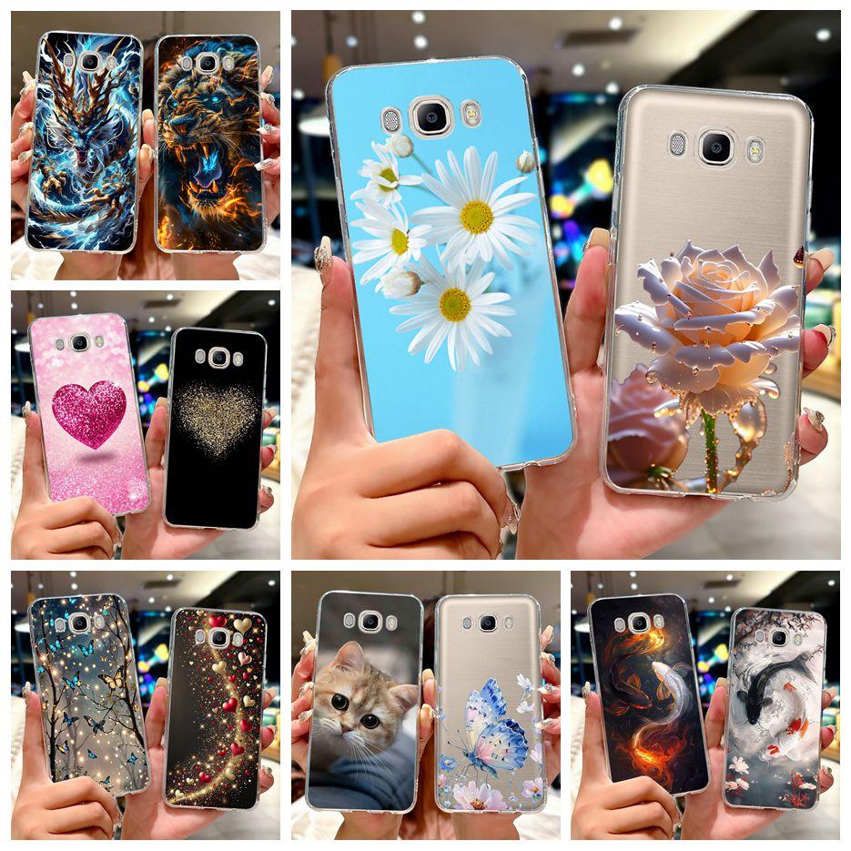 For Samsung Galaxy J3 J5 J7 2016 Case J320F J510F J710F New Luxury Painted Cover Soft Slim Phone Case For Samsung J7 2016 Fundas