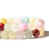 1 Strand 4 6 8 10 12mm Natural Colorful Jades Stone Beads Smooth Round Loose Stone Bead For Jewelry Making DIY Bracelet Necklace
