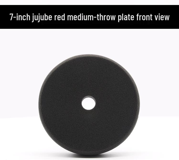 7" Selbstklebendes Auto Polier- und Wachspad-Set - Grob, Mittel, Fein Schwamm mit abgeschrägter Kante für Spiegelfinish