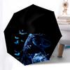 Blue Butterfly Dreamcatcher: Automatic Opening Umbrella with Foldable Design, Iron Frame, Outdoor Use, Perfect Gift for Fans and Travelers01