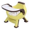 Baby Eating Chair with Double Layer Tray Squeaky Cushion Backrest Multifunctional Kids Dinning