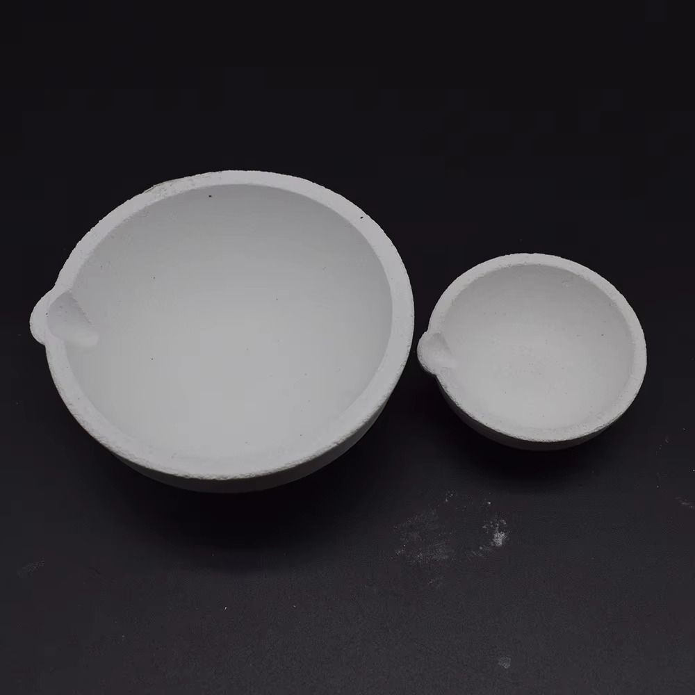with Spout Melting Bowl Round Jewelry Casting Tools Convenient Quartz Crucible  Jewelry Making