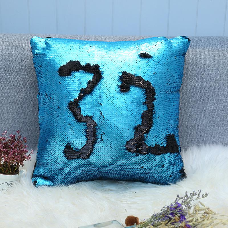 

Блестящая наволочка Контрастный цвет Цифровая серия Наволочка для подушки Автомобиль Диван Прикроватная наволочка 40*40cm