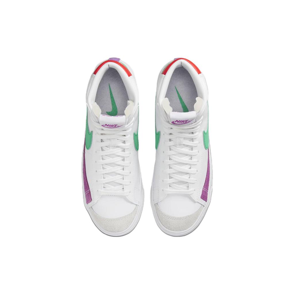 Nike Blazer Mid '77 Vintage Bianco Verde Viola Arancione Scarpe Casual Unisex CZ1055-123