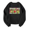 Children's Fashionable Lightweight Long-sleeved Round Neck Pullover With Pockets Printed Pullover