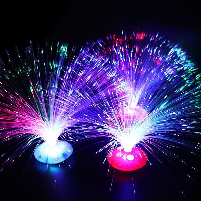 Vibrant Christmas Color Changing Led Fiber Optic Night Light Perfect For Any Room