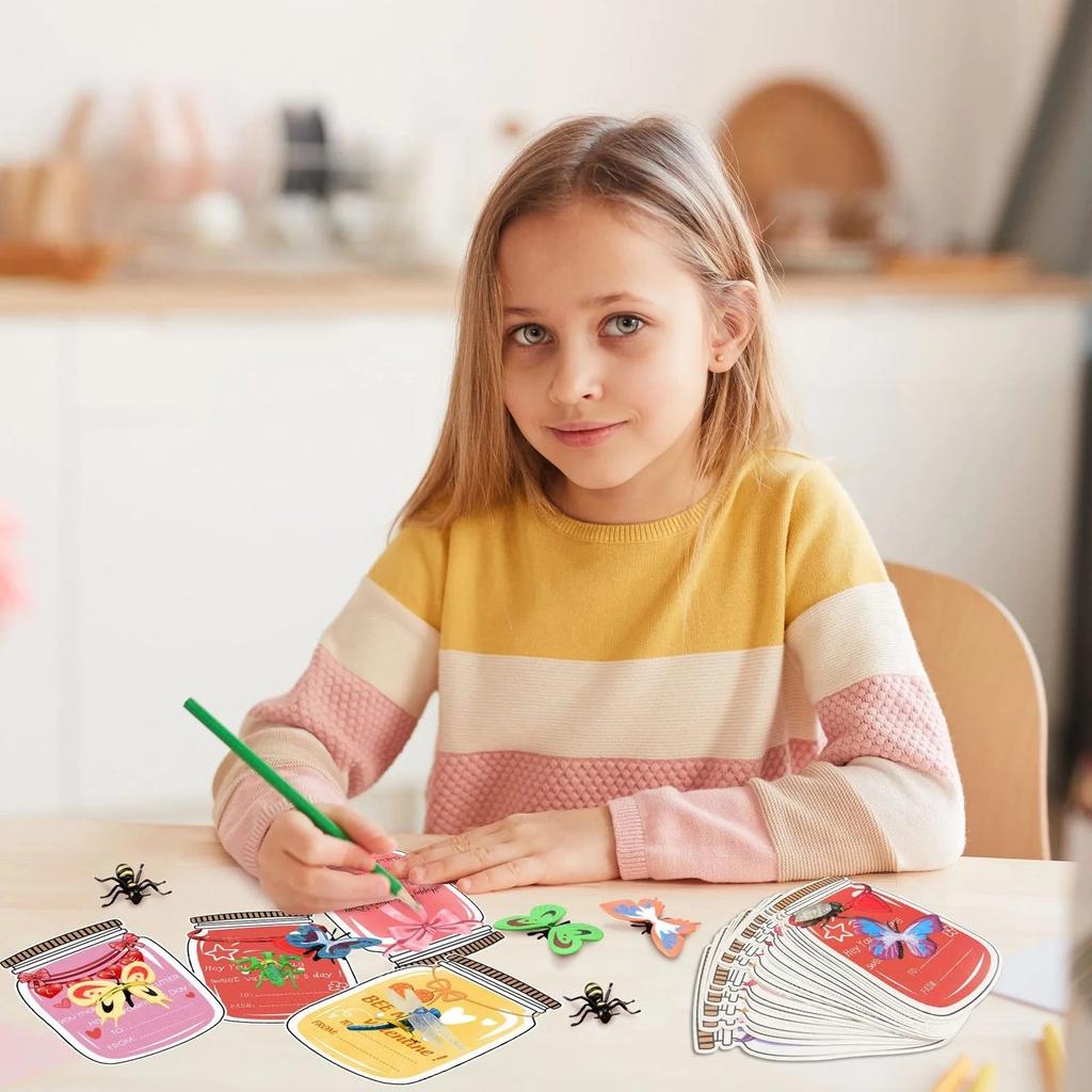 30 Pack Kids Valentines Day Cards With Cute Love Toys, Unique Valentine Greeting Card For Kids With Fun Sayings, Funny School Classroom Party Favors