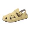 Baotou Sandals Women's 2025 New Summer with Skirt Woven Breathable Hollow Boken Shoes Pig Cage Roman Shoes