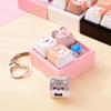 Cute Dog Squeeze Keychain Creative Stress Relief Fidget Pendant Mini Sensory Toy for Handbags Kids Party Gifts
