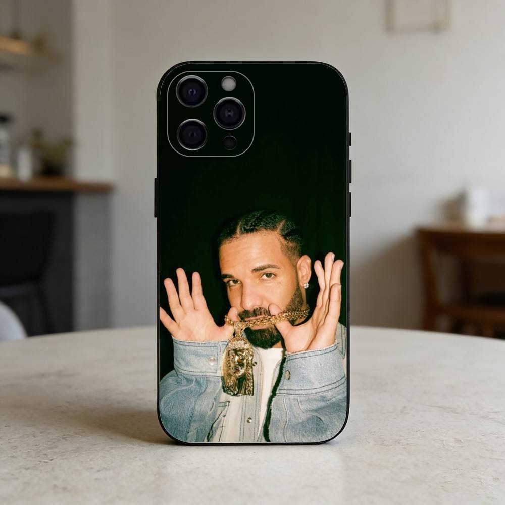 Singer Drakes Ablum Phone Case For iPhone 17,16,15,14,13,12,11 Plus,Pro,Max,Mini Silicone black Soft Cover