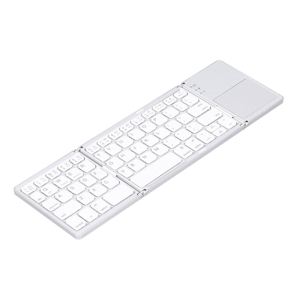   Keyboard Portable Folding DualMode   3.0 Rechargble Fingerboard with Toucad USB Wired(Black )