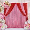 1 Panel Gold Sequin Photo Backdrop Curtain Panels Stage For Shimmer Birthday Wedding Photograph Shower Decoration Backdrop Fabric