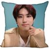 New Han Jisung KPOP Pillow Cover Bedroom Home Office Decorative Pillowcase Square Zipper Pillow Cases 45X45CM Satin Soft No Fade