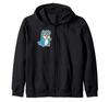 Playful Shiba Inu In a Dinosaur Costume - Cartoon Zip-Up Hoodie