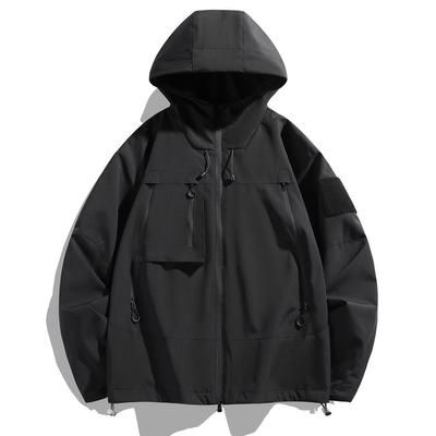 Fashion Jacket Hooded Jacket Men's Spring Casual Windproof Waterproof Fashion Versatile Jacket