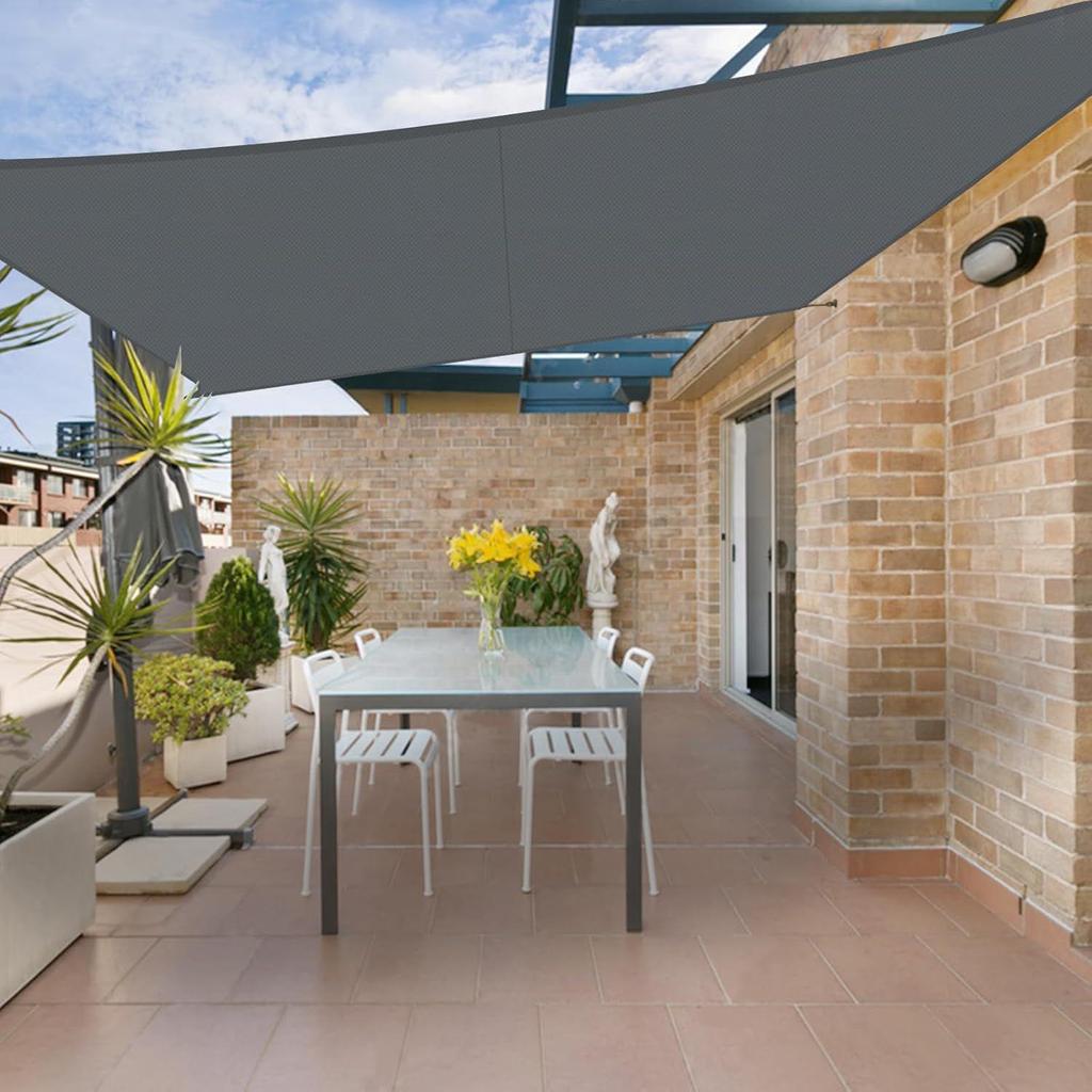 Waterproof Sun Shade Sail Awning—Rainproof Rectangle/Square Canopy for Outdoor Courtyard or Balcony