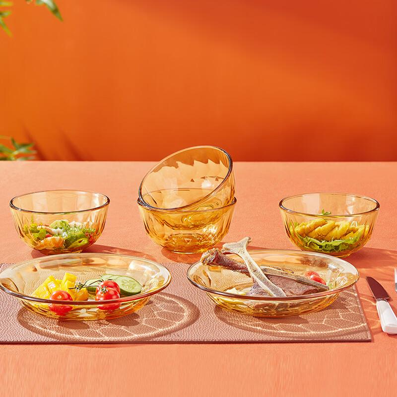 MIEIVC Miyue 6-Piece High Borosilicate Glass Tableware Set