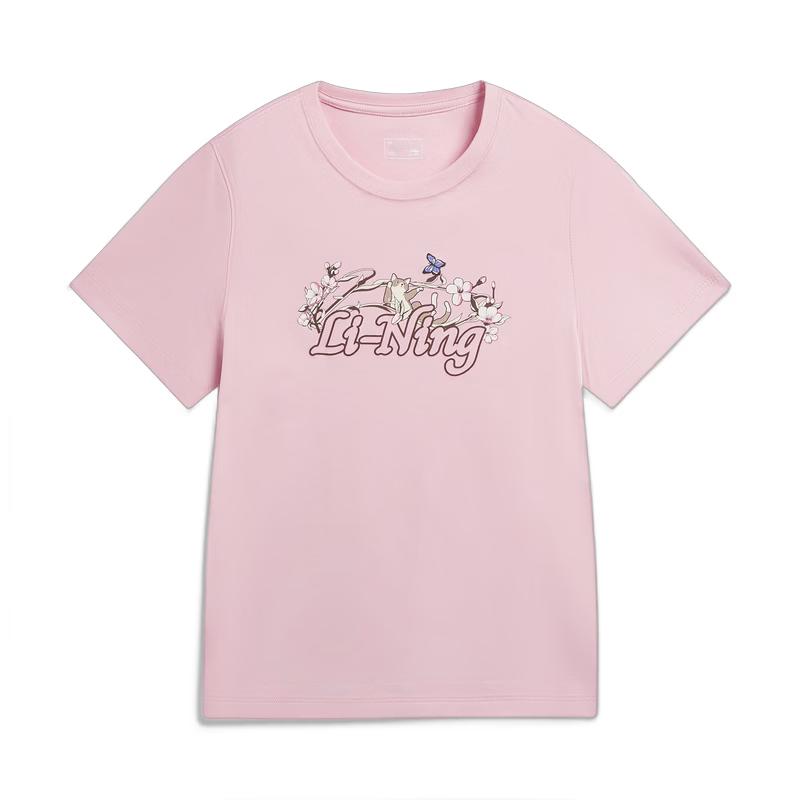 Li-Ning Women's Ice Pop LOGO Short Sleeve Sports T-Shirt