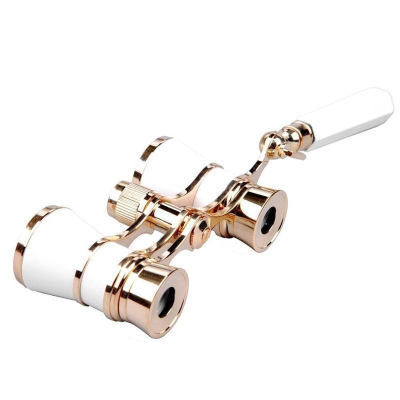 Télescope binoculaire Antique 3x25, lunettes d'opéra pour femmes, poignée en verre de théâtre