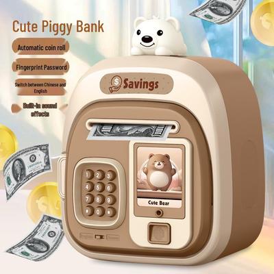 Intelligentes Fingerabdruck-Sparschwein 2025: Großes Fassungsvermögen, nimmt Geld entgegen und gibt es für Kinder aus