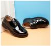 Scarpe nere in pelle da ragazzo - Suola morbida, Stile britannico, Antiscivolo, Perfette per la primavera e l'autunno