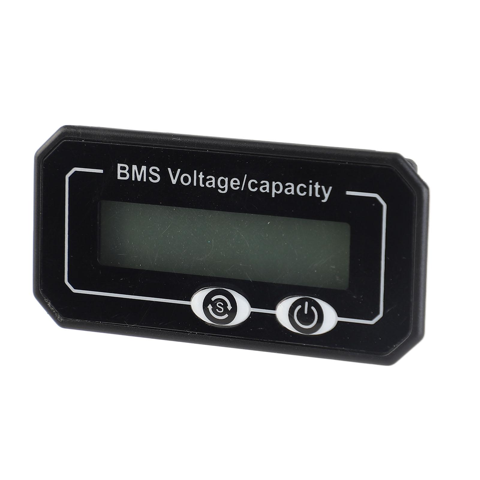 

Измеритель заряда батареи Цифровой дисплей Высокоточный 8 В до 99,9 В Индикатор емкости и напряжения литиевой батареи