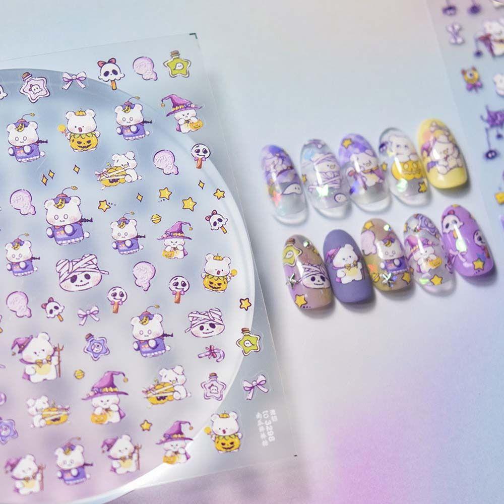 

Manicure Ornaments Halloween Christmas Nail Decals Halloween Christmas Nail Decorations Lady