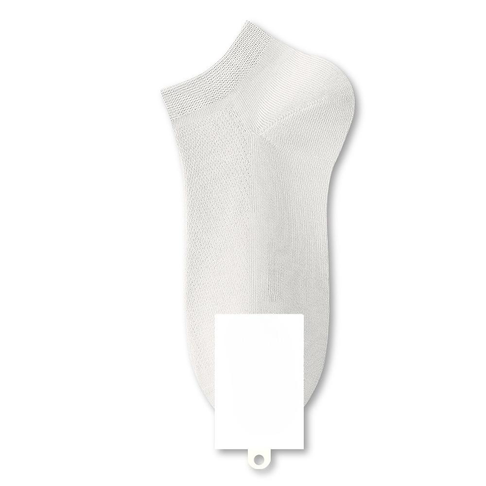 Female Summer Leisure Pure Cotton Mesh Sweat Absorption Boneless Antibacterial Not Off Heel Socks