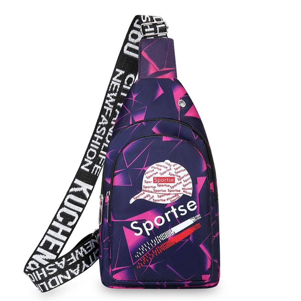 

Нейлонова поясна сумка гаманець маленька тканинна сумка модна спортивна нагрудна сумка фіолетовий