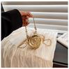 Acrylic Lipstick Bags For Wommen Shoulder Bag Fashionable Flower Shaped Elegant Handbags Beads Chain Shoulder Crossbody Party