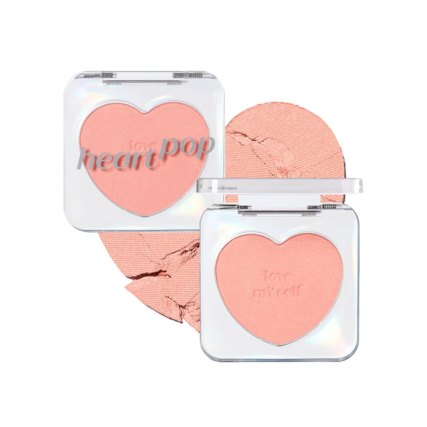 ETUDE Heart Pop Blusher N Super Sunset (Warm/Spring) Cheek Natural Highlight Yellow Undertone Spring Sheen Compact Transparency 4g